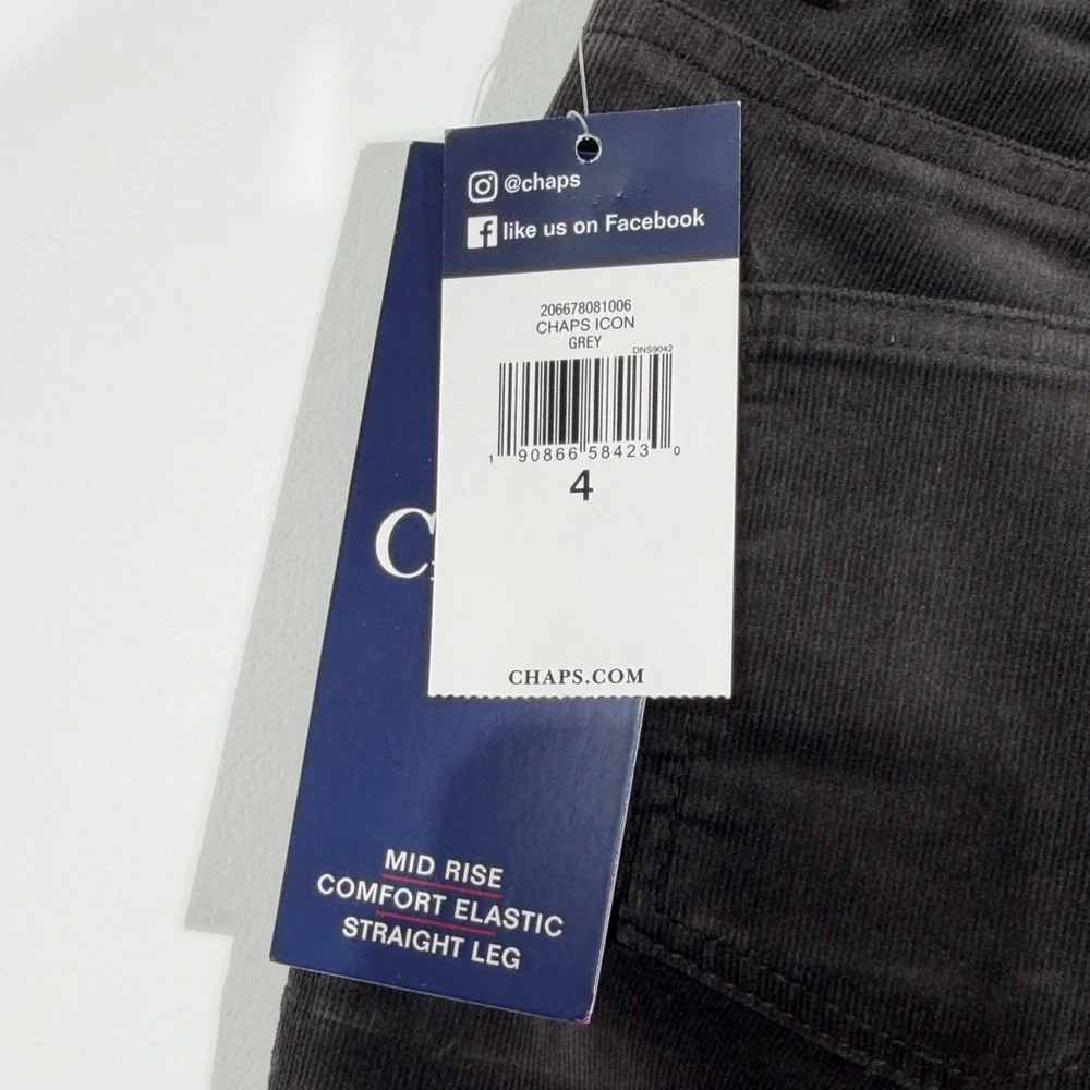 Chaps charcoal Straight Leg Pants - Picture 7 of 11